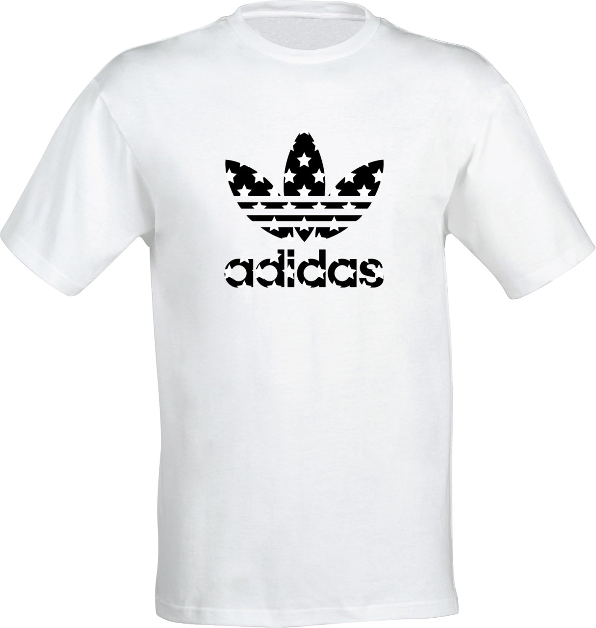 Tricou barbatesc ALB - A Stars