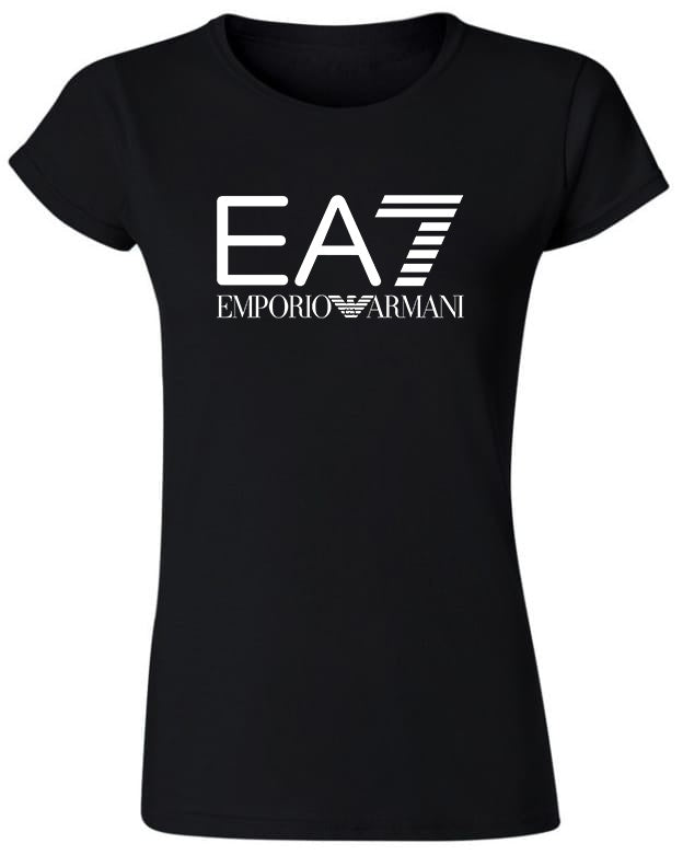 Tricou de dama NEGRU - E A