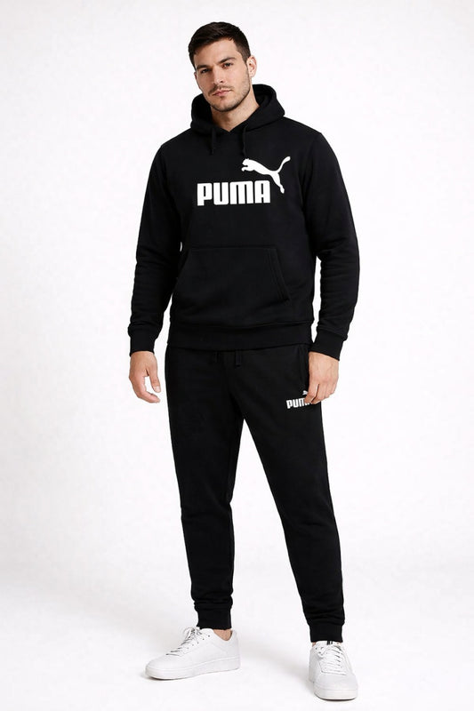 Trening din bumbac Negru PU